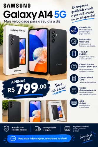 Celular novo na caixa!