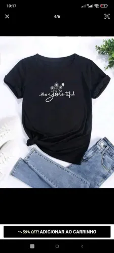 Blusa feminina de algodão 