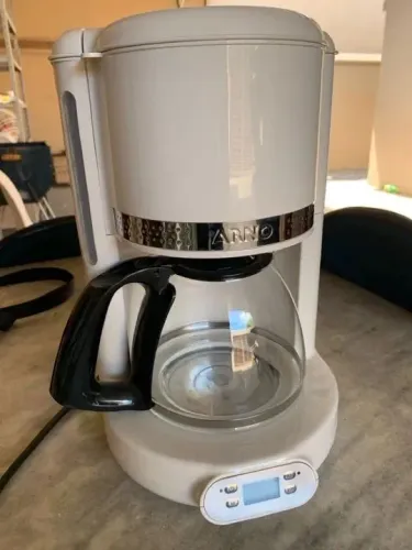 Cafeteira Elétrica Arno Soleil Marfim 1,25L SFCM, Design Retrô, Programável