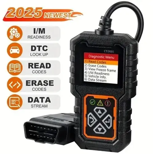 Scanner Automotivo OBD2 CY3001: Ferramenta de Diagnóstico, Leitor de Código, Testador de V