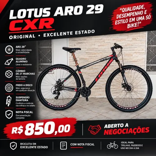 Bicicleta - Lotus CXR aro 29