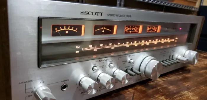 Receiver Scott - 380r - Igual Marantz Pioneer Uni-T Caoa cabinada Vintage Jbl ferrari Som