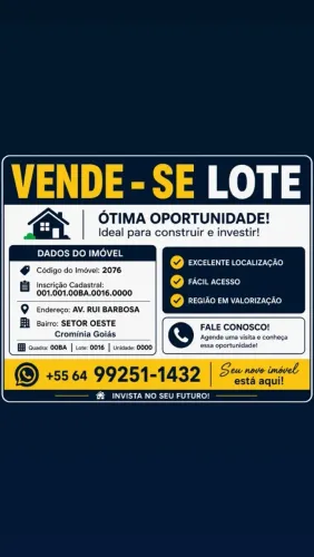 Lote em Cromínia 