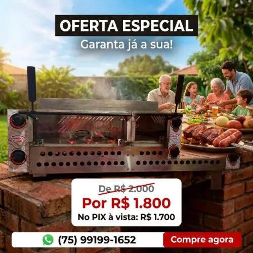 Forno Duplo a Gás Com Infravermelhos