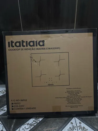 Vendo fogão Cooktop indução 4 bocas 