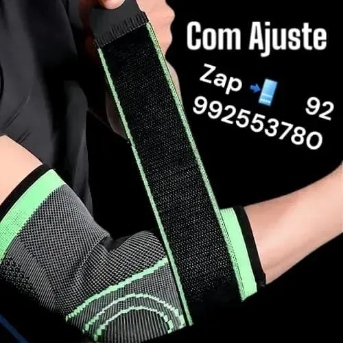 COTOVELEIRAS AJUSTÁVEL ESPORTIVA ACADEMIA SUPORTE 