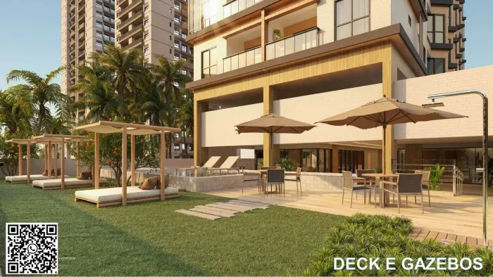 CANDEIAS - PÉ NA AREIA 27 m² COM LAZER COMPLETO E VISTA MAR DEFINITIVA