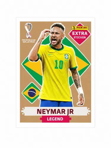 Figurinha Da Copa 2022 Neymar Jr Legend Extra Sticker
