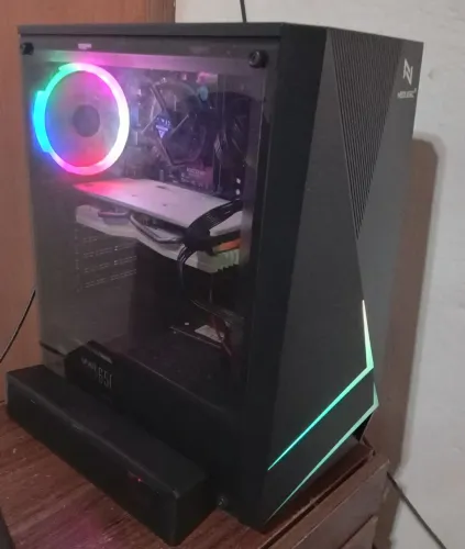 Pc Gamer 16GB Ram Rx 580 8GB C Leds nos Coolers + Monitor Gamer LG 23.8 