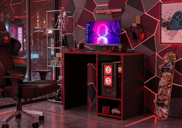ESCRIVANINHA MESA GAMER PX EM 2 CORES - MONTAGEM E ENTREGA GRATÍS
