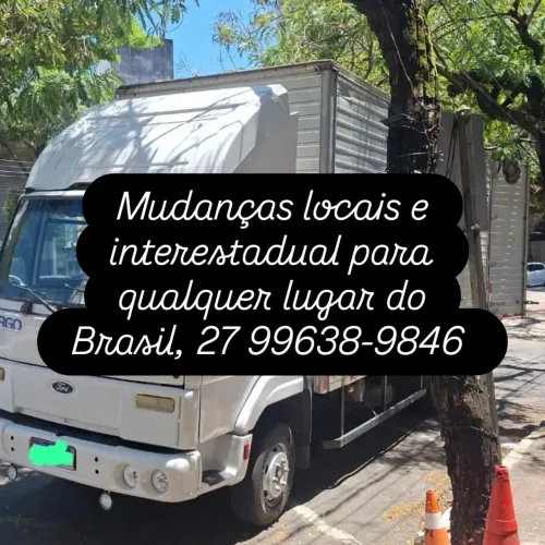 Mudança caminhão bau completa