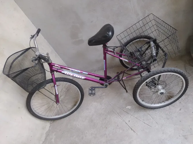 Triciclo adulto com cesto