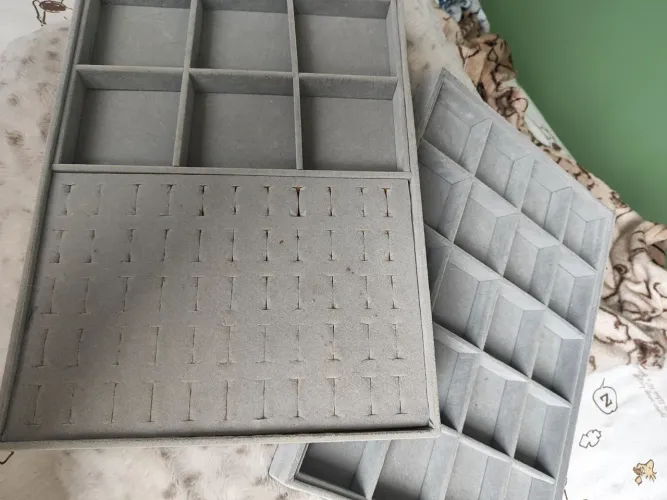 duas bandejas organizador jóias 