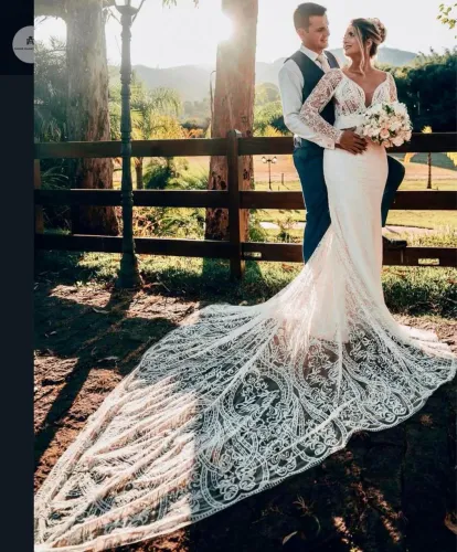 Vestido de noiva digno de uma princesa!