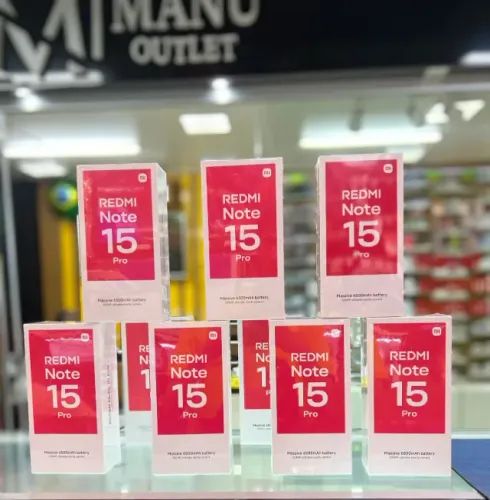 REDMI NOTE 15 PRO 4G 256GB RAM / 8GB ROM Preto FAZEMOS ENTREGAS