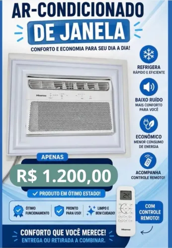 VENDO AR CONDICIONADO DE PAREDE COM CONTROLE