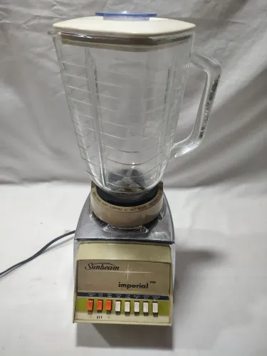 Liquidificador Sunbeam Imperial VIII Antigo Com Copo de Vidro 