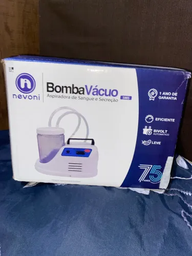 Bomba vácuo aspiradora sangue e secreção  bivolt
