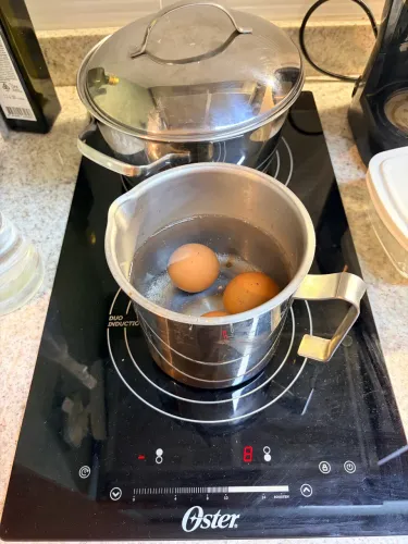 Cooktop Indução 2 Bocas Oster Cor Preto usado (uma boca funcionado)