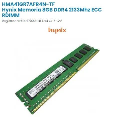 Memória SK Hynix HMA41GR7MFR4N-TFDDR4 8GB 2133Mhz - RDIM ECC