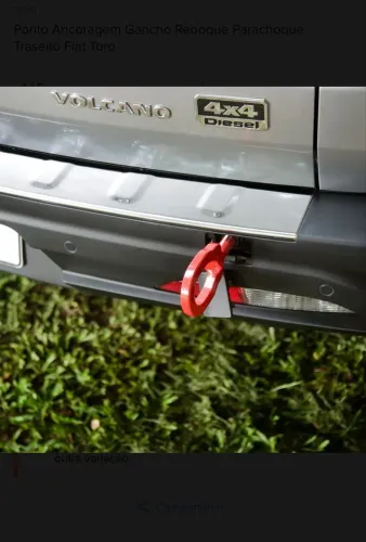 Gancho reboque removível  Fiat toro  