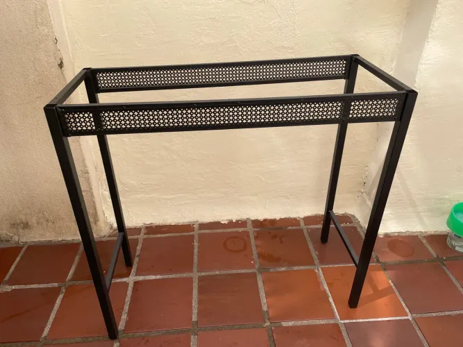 Bancada para cozinha com bancos