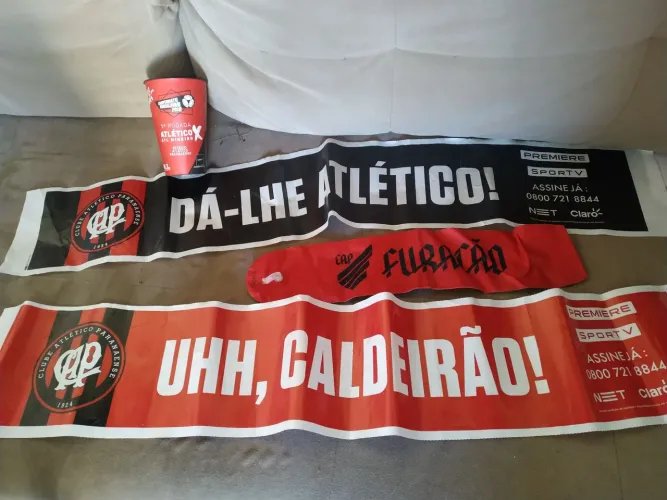 Kit de brindes promocionais do athletico atlético paranaense coleção colecionáveis 2018