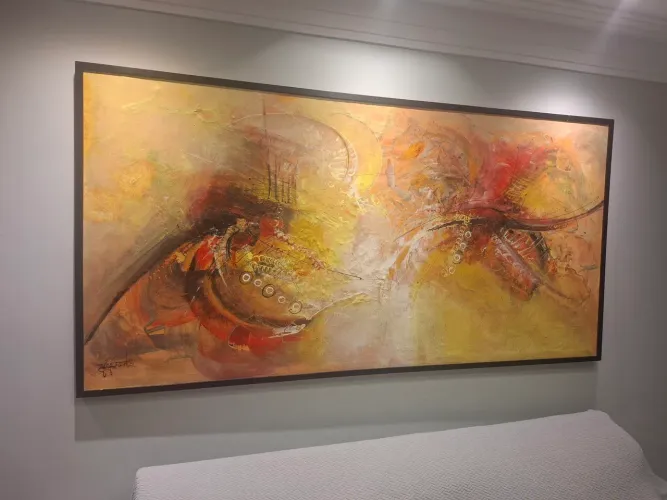 Tela emoldurada 205cm x 105 cm