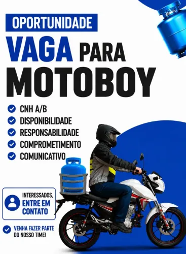 Vaga para Motoboy Gás e Água em Vitória