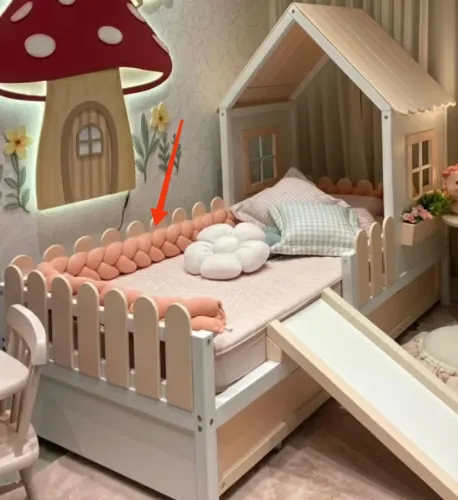 Trança para cama infantil 4,5m na cor Verde