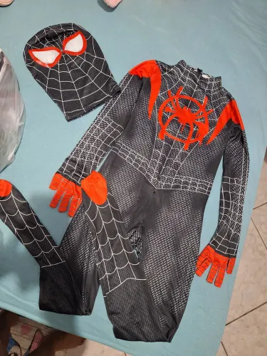 Fantasia do homen aranha veste ate 10 anos