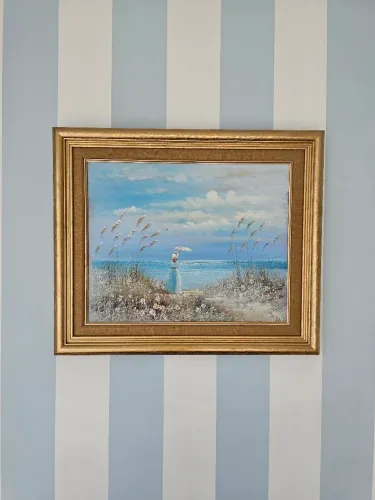Quadro pintura a mão.