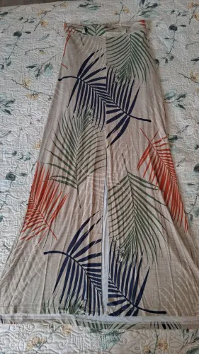 Saia longa estampada