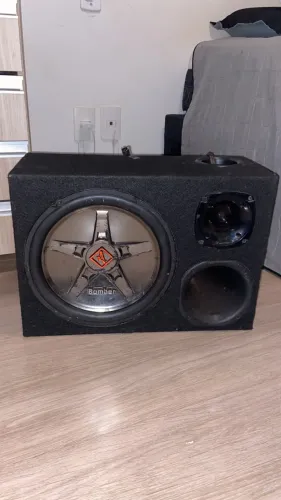 Caixa Trio Som Automotivo Bomber 12? + Super Tweeter Unlike