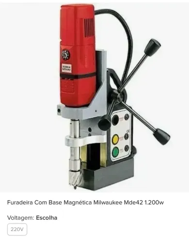 Furadeira com base Magnética da Milwakee Proficional
