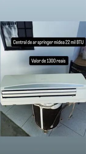 Central de ar springer midea 22 mil BTU