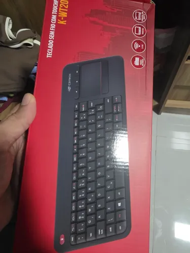 TECLADO sem fio com touchpad C3tech