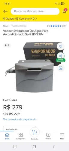 Evaporizador de ar da agua da condensadora do ar condicionado 220v