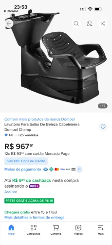 Lavatório de salão 