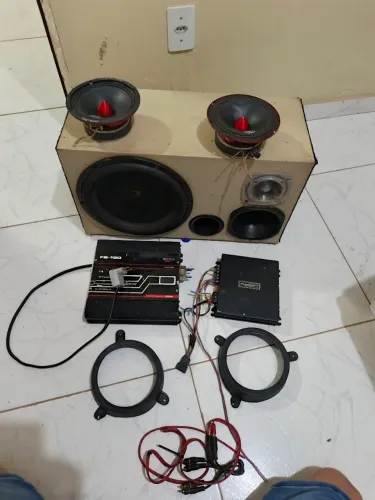 Som completo fonte módulo só chega e montar