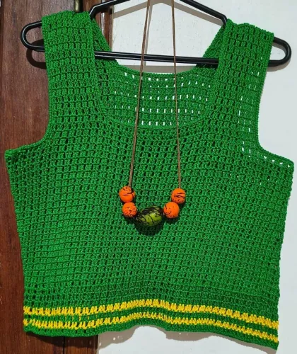 Blusa crochê - P e M