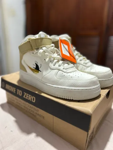 Tênis Nike Air Force 1 original TAM 41 Mid Next Nature Sun Club White Shark's Fin