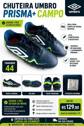 Chuteira Umbro Prisma +Campo