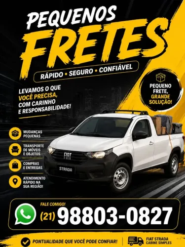 Faço frete! Nosso contato * trabalhamos buffet DJ telão estação vagas aberta