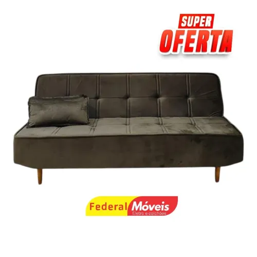 Sofá Cama 1,88m Veludo D33 - Mega Oferta!