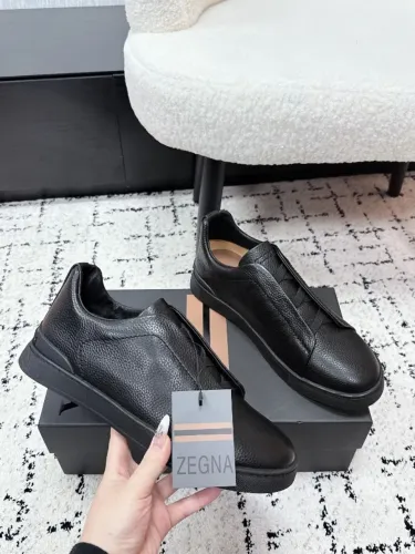 Sapatenis zegna preto masculino tamanho 40/41