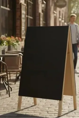 Lousa Cavalete de Calçada Quadro Negro para Comércio