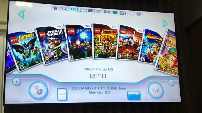 Vendo Nintendo Wii desbloqueado com jogos