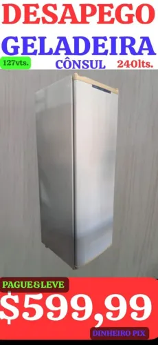 DESAPEGO! GELADEIRA PEQUENA, SÓ 599,99, LEIAM: