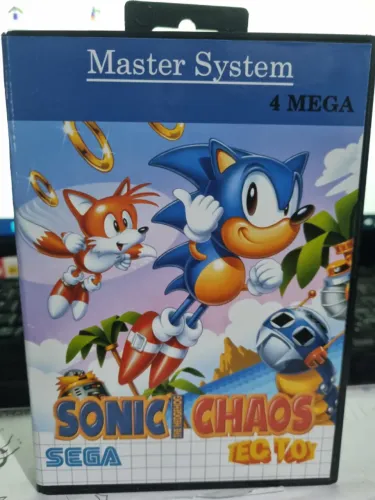 Sonic Chaos Master System Original TecToy + Caixa | Sonic Retrô Raro